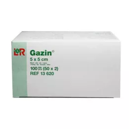 GAZIN Gaza 5x5 cm, sterilna, 8-kratna, 50X2 kosov