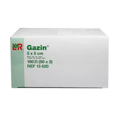 GAZIN Gaza 5x5 cm, sterilna, 8-kratna, 50X2 kosov
