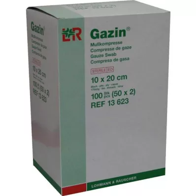 GAZIN Gaza 10x20 cm, sterilna, 8-kratna, 50X2 kosov