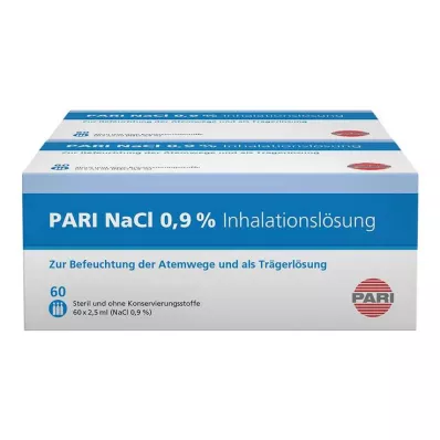 PARI Ampule za inhalacijsko raztopino NaCl, 120X2,5 ml PARI Ampule za inhalacijsko raztopino NaCl, 120X2,5 ml
