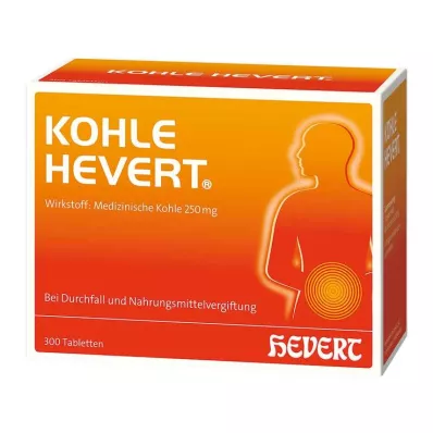 KOHLE Hevert tablete, 300 kapsul