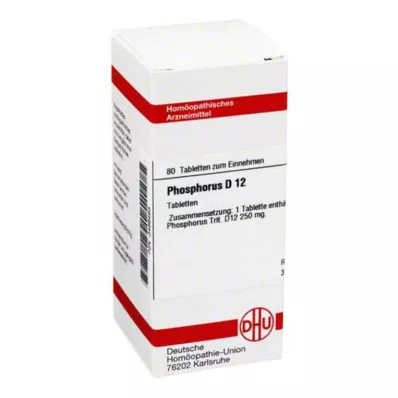PHOSPHORUS D 12 tablet, 80 kapsul