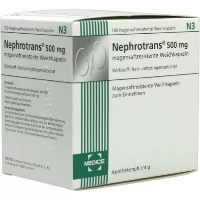 NEPHROTRANS enterične obložene kapsule, 100 kosov