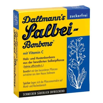 DALLMANNS Sage bonboni brez sladkorja, 20 kosov