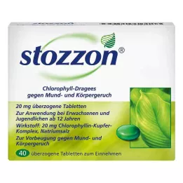 STOZZON Klorofil obložene tablete, 40 kosov