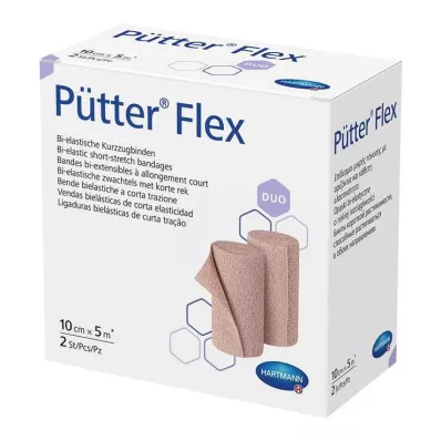 PÜTTER Bandaža Flex Duo 10 cmx5 m, 2 kosa PÜTTER Bandaža Flex Duo 10 cmx5 m, 2 kosa