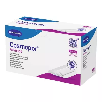 COSMOPOR Obloga za rane Advance 8x15 cm, 25 kosov