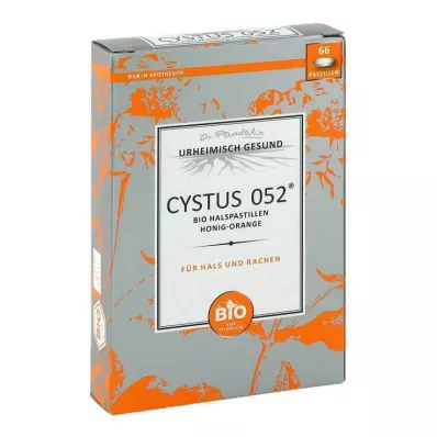 Cystus 052 Bio pastile za grlo medena pomaranča, 66 kos