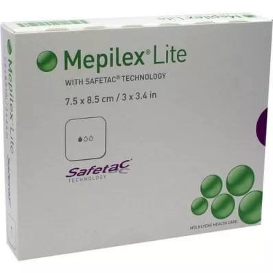 MEPILEX Obloga iz pene Lite 7,5x8,5 cm, sterilna, 5 kosov