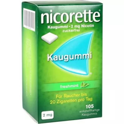 NICORETTE Žvečilni gumi 2 mg sveže mete, 105 kosov