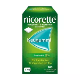 NICORETTE Žvečilni gumi 2 mg sveže mete, 105 kosov