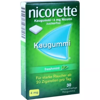 NICORETTE 4 mg žvečilni gumi s svežo meto, 30 kosov