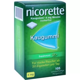 NICORETTE 4 mg žvečilni gumi s svežo meto, 105 kosov