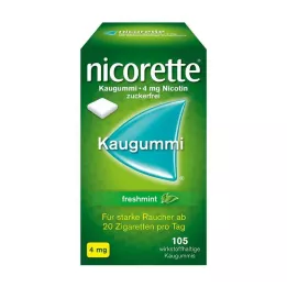 NICORETTE 4 mg žvečilni gumi s svežo meto, 105 kosov