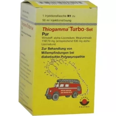THIOGAMMA Turbo Set Stekleničke za vbrizgavanje Pure, 50 ml
