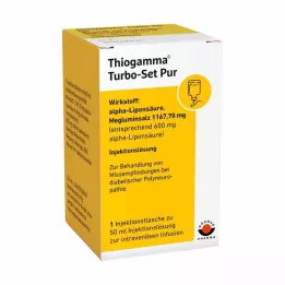 THIOGAMMA Turbo Set Stekleničke za vbrizgavanje Pure, 50 ml