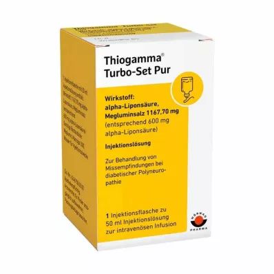 THIOGAMMA Turbo Set Stekleničke za vbrizgavanje Pure, 50 ml THIOGAMMA Turbo Set Stekleničke za vbrizgavanje Pure, 50 ml