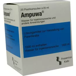 AMPUWA Plastične ampule za injiciranje/infuzijo, 20X20 ml