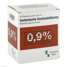 KOCHSALZLÖSUNG 0,9-odstotni plastični amper Fresenius, 20X20 ml