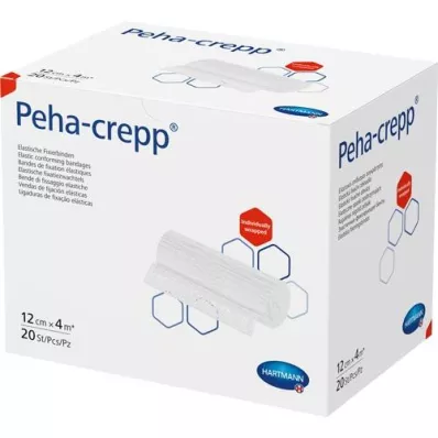 PEHA CREPP Fiksacijski povoj 12 cmx4 m, 1 kos