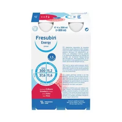 FRESUBIN ENERGY DRINK Steklenička za pitje jagode 6X4X200 ml
