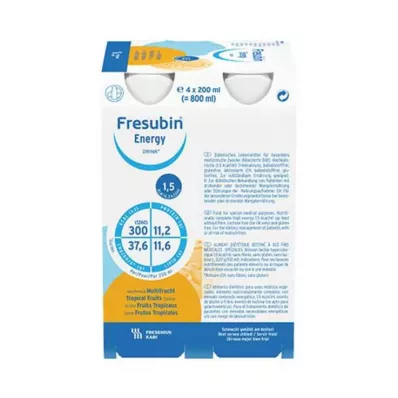 FRESUBIN ENERGY DRINK Steklenička za pitje Multifruit 6X4X200 ml