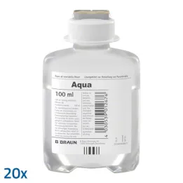 AQUA AD injectabilia Ecoflac Plus injekcijska raztopina, 20X100 ml