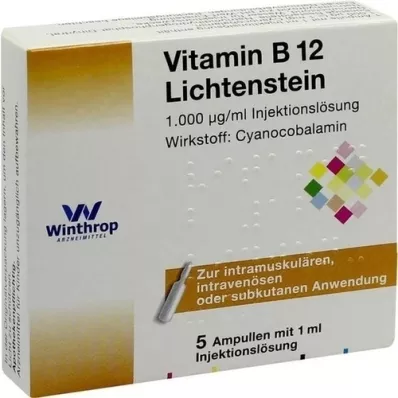 VITAMIN B12 1.000 μg Ampule Lichtenstein, 5X1 ml