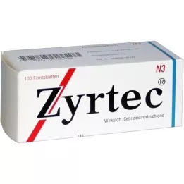 ZYRTEC Filmsko obložene tablete, 100 kosov