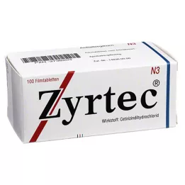 ZYRTEC Filmsko obložene tablete, 100 kosov