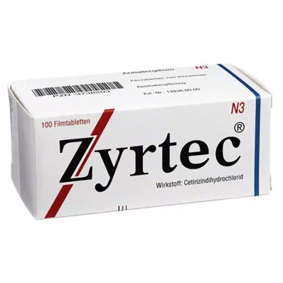 ZYRTEC Filmsko obložene tablete, 100 kosov