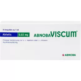 ABNOBAVISCUM Ampule Abietis 0,02 mg, 8 kosov