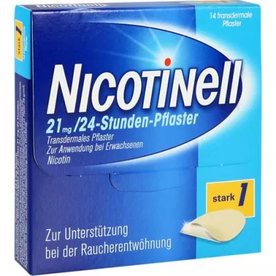 NICOTINELL 21 mg/24-urni obliž 52,5 mg, 14 kosov