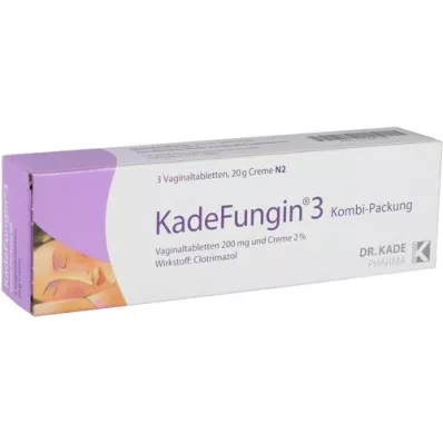 KADEFUNGIN 3 Combip.20 g kreme+3 vaginalne tablete, 1 kos