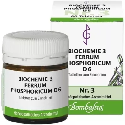 BIOCHEMIE 3 Ferrum phosphoricum D 6 tablet, 80 kosov