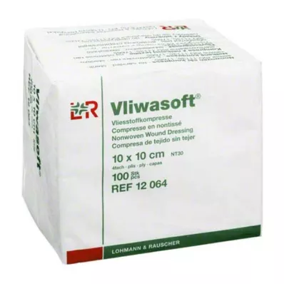 VLIWASOFT Kompresi iz netkanega materiala 10x10 cm nesterilni 4l, 100 kosov VLIWASOFT Kompresi iz netkanega materiala 10x10 cm nesterilni 4l, 100 kosov