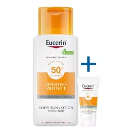 EUCERIN Losjon za sončenje extra light LSF 50, 150 ml