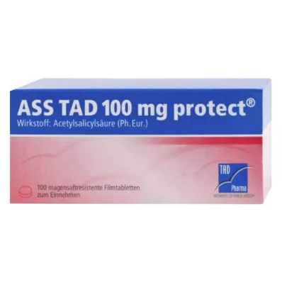 ASS TAD 100 mg zaščitne enterično obložene filmsko obložene tablete, 100 kosov