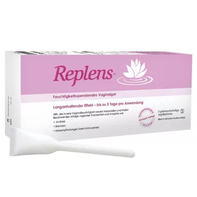 REPLENS Prednapolnjeni aplikatorji za vaginalni gel, 3 kosi