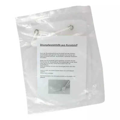 STRUMPFANZIEHHILFE Plastika s trakom, 1 kos STRUMPFANZIEHHILFE Plastika s trakom, 1 kos