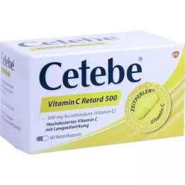 CETEBE Kapsule s podaljšanim sproščanjem vitamina C 500 mg, 60 kosov