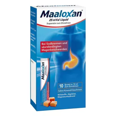 MAALOXAN 25 mVal Tekočina, 10X10 ml