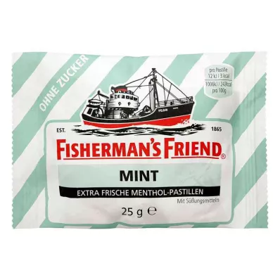 FISHERMANS FRIEND metine pastile brez sladkorja, 25 g FISHERMANS FRIEND metine pastile brez sladkorja, 25 g