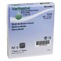 VARIHESIVE zelo tanek, 7,5x7,5 cm HKV hidroaktivni, 5 kosov