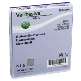 VARIHESIVE zelo tanek 10x10 cm HKV hidroaktivni, 5 kosov