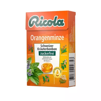 RICOLA o.Z.Box pomarančni bonboni z meto, 50 g RICOLA o.Z.Box pomarančni bonboni z meto, 50 g
