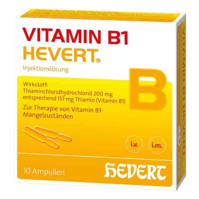 VITAMIN B1 HEVERT Ampule, 10 kosov VITAMIN B1 HEVERT Ampule, 10 kosov