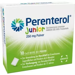 PERENTEROL Junior 250 mg vrečke v prahu, 10 kosov