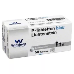 P TABLETTEN modra, razmik 8 mm, 50 kosov