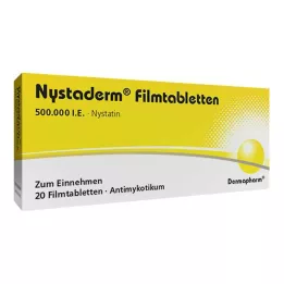 NYSTADERM Filmsko obložene tablete, 20 kosov